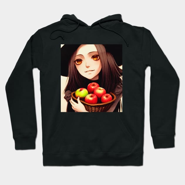 Witch and Apples Hoodie by Manzo Carey